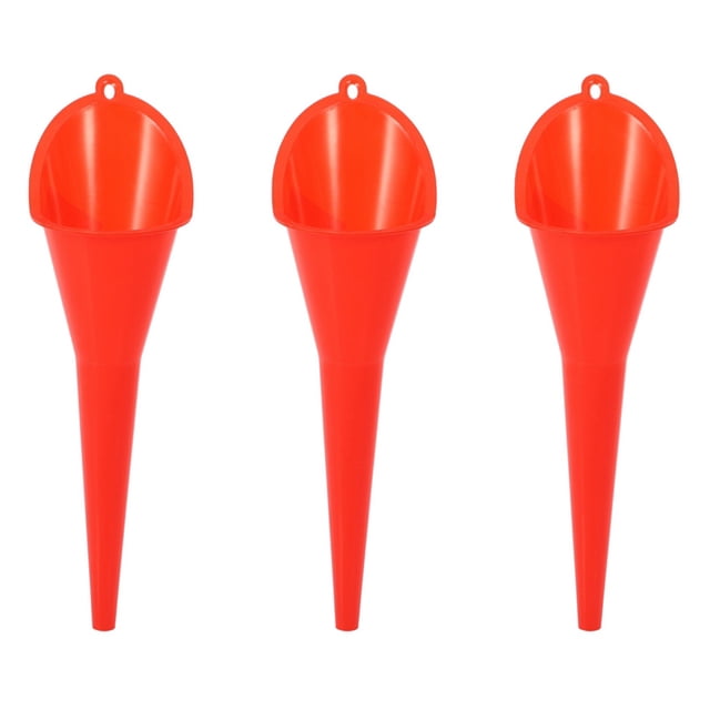 3X Multi- Función Coche de Aprovisionar de Combustible Embudo del Motor de Gasolina de la Motocicleta Aceite Aditivo Maquinaria Agrícola Embudo de Color Rojo
