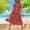 26#Red, variant on gljltg Women's Casual Flower Print Tiered Maxi Dress with Pockets, Polyester Spandex Lightweight Breathable Summer Winter, Beach Travel Work Party Outfit, Easy Care Washable