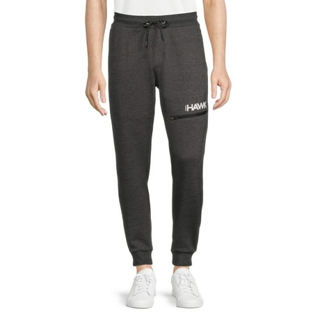 Tony Hawk Men's Hawk Logo Fleece Jogger Sweatpants with Cargo Pocket, Sizes S-XL