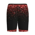 thumbnail image 4 of Naloa Red Glitter1 Men's Short Pajama Pants, Lounge Comfort Shorts with Elasticized Waistband and Side Pockets - Small, 4 of 9