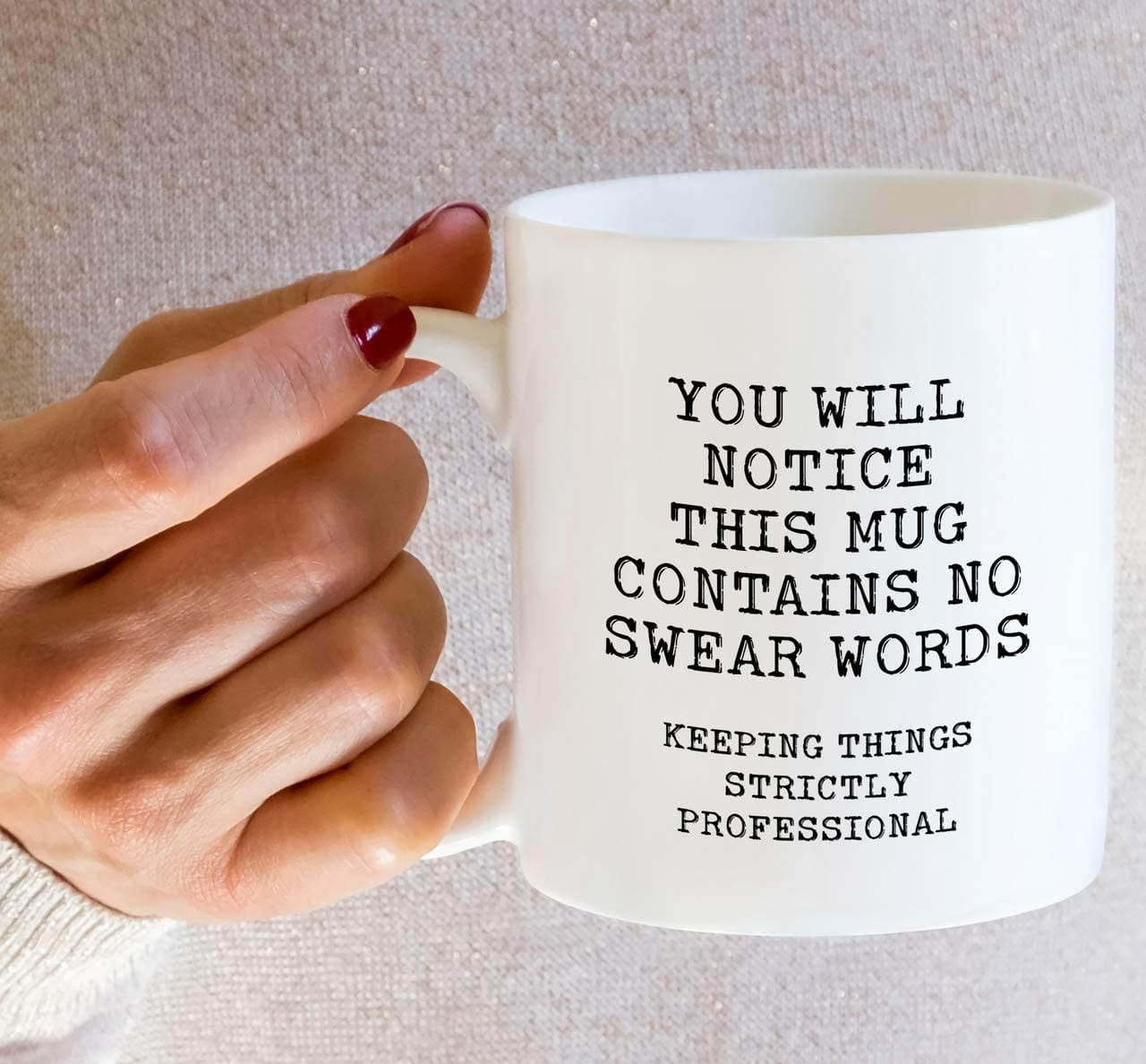 MyCozyCups I Know I Swear A Lot Mug - 11oz Coffee Cup for Best Friend,  Sister - Birthday, Christmas, Sarcastic Quote Saying Mug for Him or Her