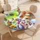 thumbnail image 4 of Plantas contra zombis-theme Fitted Round Tablecloths Elastic Edged Table Covers Waterproof Table Cloth for Kitchen Holiday Party Tables Decor 150cm, 4 of 6