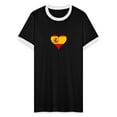 Spain Heart Spanish World Flag Fan 2018 Soccer Men's Ringer TShirt