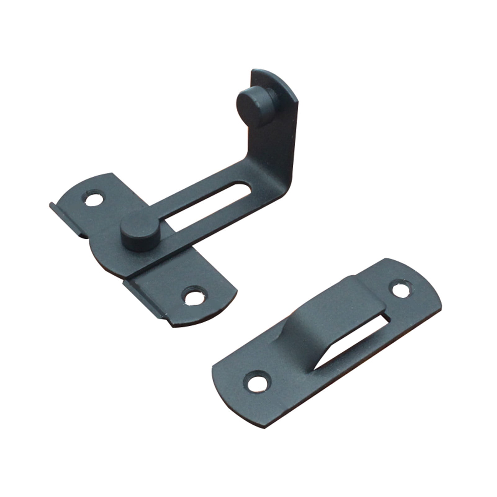 Stamens Door Buckle,Flip Door Sliding Latches With Buckle 90 Degree Stainless Steel Latches Safety Door Lock Right Angle Curved Door
