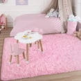 thumbnail image 4 of YJ.GWL Soft Area Rugs for Bedroom Living Room Plush Fluffy Rug Shag Indoor Modern Carpet Home Decor,8'x10',Pink, 4 of 7