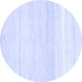 thumbnail image 1 of Ahgly Company Machine Washable Indoor Round Solid Blue Modern Area Rugs, 7' Round, 1 of 4