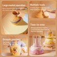 thumbnail image 4 of Mini Pottery DIY Kids Pottery Wheel Kit Mini Pottery Wheel Set Mini Pottery Wheel With 2 Packs Clay 6 Paints In 2 Paintbrushes Carving Tools And Aprons, 4 of 9