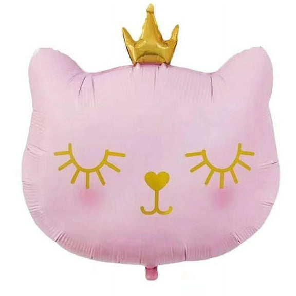 Pink Cat Foil Balloon Happy Birthday Balloon Celebration Balloon