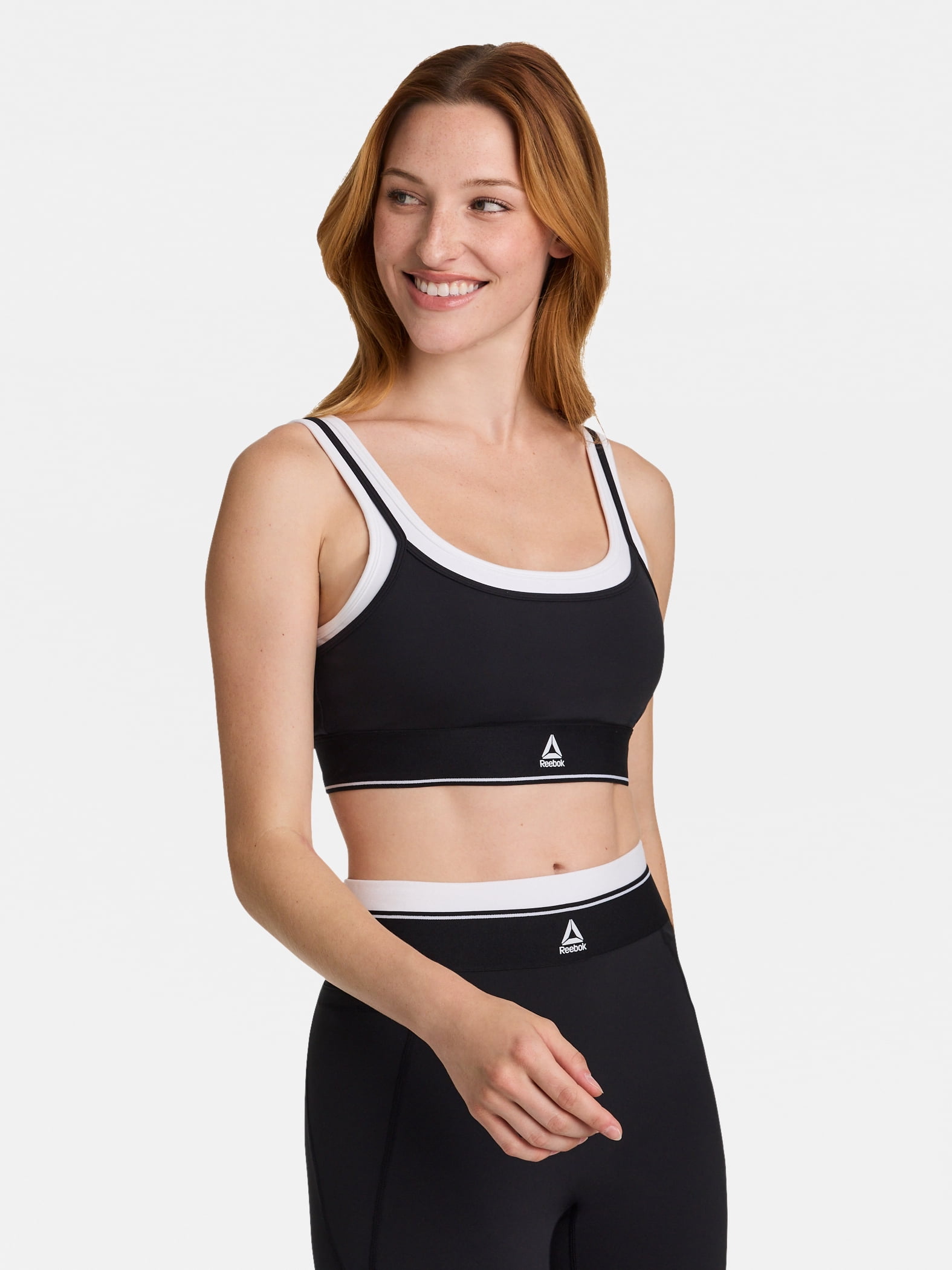Reebok Women's Horizon Layered Bra Tank with Removable Cups, Sizes XS-XXXL