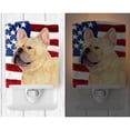 thumbnail image 2 of Carolines Treasures SS4047CNL USA American Flag with French Bulldog Ceramic Night Light 6x4x3" multicolor, 2 of 2