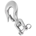 thumbnail image 2 of M Buder Durable Stainless Steel Swivel Jaw Hook with Safety Latch Rowing Boat Kayak Accessory 3/8 inches / 0.95 cm[cite: 1], 2 of 7
