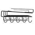 thumbnail image 3 of Kitchen Hanging Rack Cutting Board Holder with Hooks for Pot Cover Rags Storage, 3 of 12