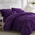 thumbnail image 1 of Juego de edredón Ubauba King Size con sábanas moradas, 7 piezas, para todas las estaciones, 1 of 6