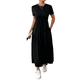 thumbnail image 3 of Vestido Informal de Corta para Mujer, con Bolsillos, Color Negro, Talla XXL, 3 of 8