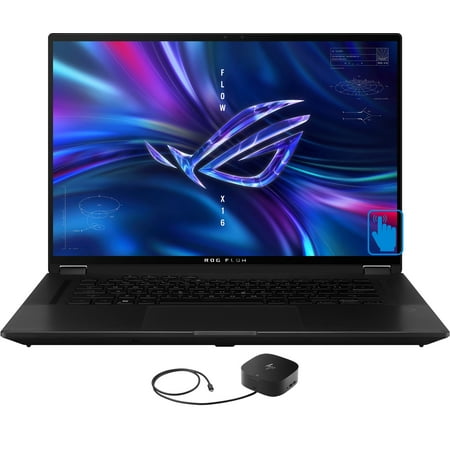 ASUS ROG Flow X16 GV601 Gaming/Entertainment Laptop (AMD Ryzen 9 6900HS 8-Core, 16.0in 165Hz Touch Wide QXGA (2560x1600), Win 11 Pro) with G2 Universal Dock