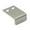 Silver, variant on Deltana DCM115U26D Drawer, Cabinet, Mirror Pull, 1" x 1-1/2" in Brushed Chrome