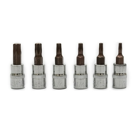 

6pcs 1/4inch Hex Torx Screwdriver Bit Set Drive Socket Head Screwdriver T10-T40