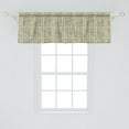 thumbnail image 2 of Ambesonne Victorian Valance Pack of 2, Flora Damask Rococo Motif, 54"X18", Grey Yellow Sage Green, 2 of 2