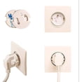 thumbnail image 3 of 10 piezas de cubierta de enchufe para bebés en francés: protección eléctrica revolucionaria: mecanismo giratorio adhesivo 3M (sin llaves) para la seguridad doméstica de los niños, cubierta, 3 of 5