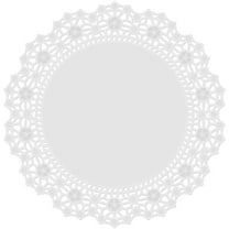 Wilton 12-Inch Round Paper Doilies White 6-Count Vintage Lace Pattern
