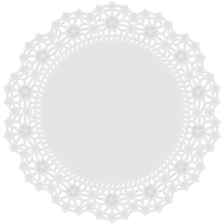 Wilton 12-Inch Round Paper Doilies White 6-Count Vintage Lace Pattern