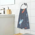 thumbnail image 6 of Dreamtimes 2 Piece Astronaut Dinosaur Hand Towels for Bath Decorative, Pure Cotton Guest Towels Fingertip Towels for Bathroom Spa Gym,16 x 28 inch, 6 of 7