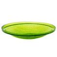 thumbnail image 2 of Achla Designs 14 In Crackle Glass Bowl Birdbath Decoration w/ Stand, Green, 2 of 7