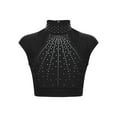 thumbnail image 5 of CHICTRY Kids Girls 2pcs Dance Outfit Racer Back Crop Top with Shorts Clothing Sets for Sport Black 14, 5 of 7