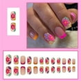 thumbnail image 2 of 24 unidades de parches para uñas de estilo chino con flores de color puro, pequeños, con polvo fresco, 2 ml, 2 of 7