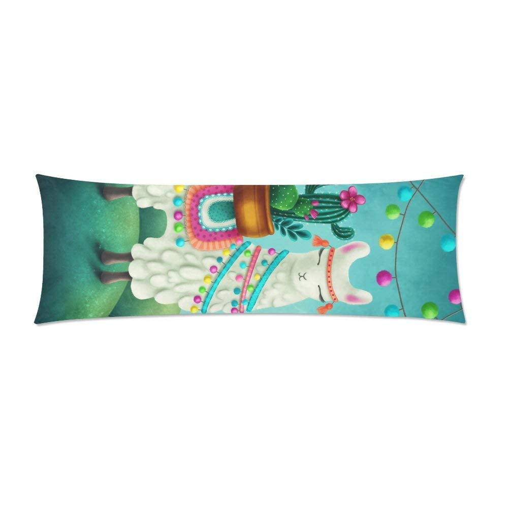 ABPHOTO Cute Llama Body Pillow Covers Pillowcase Throw Pillows 20x60 inch - Walmart.com