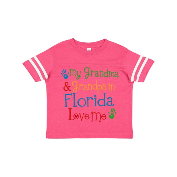 Inktastic Florida Grandma Grandpa Loves Me Boys or Girls Toddler T-Shirt