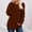 *Coffee, variant on ClodeEU Womens Soft Long Sleeve Crewneck Shirts ,Fall Casual Loose Fit Knit Tops Blouses ,Fall Sweaters Curved Hem Coffee,Womens Plus X-Large