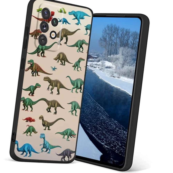 Compatible with Samsung Galaxy A32 5G Phone Case, Dinosaurs-123 Case Silicone Protective for Teen Girl Boy Case for Samsung Galaxy A32 5G