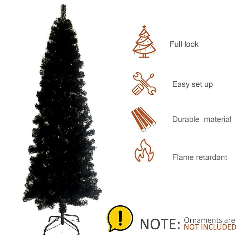 その他 BLACK CHRISTMAS Homestock 9ft Artificial Black Christmas Tree with 950 Warm