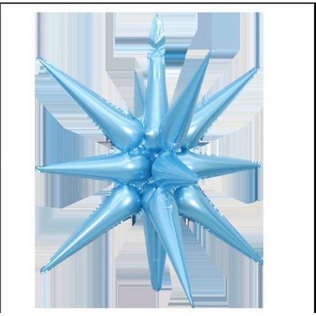 Globo de película de aluminio con forma de estrella explosiva de 22 pulgadas y 27 pulgadas para decoración de fiesta de cumpleaños, arreglo de adorno de estrella