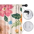 thumbnail image 4 of Blackout Kids Curtains,Boho Bohemia Pioneer Flower Childrens Insulated Curtains Set Of 2,Bedroom Essentials,Toddler Room Decor 52"x84"(132x213cm), 4 of 4