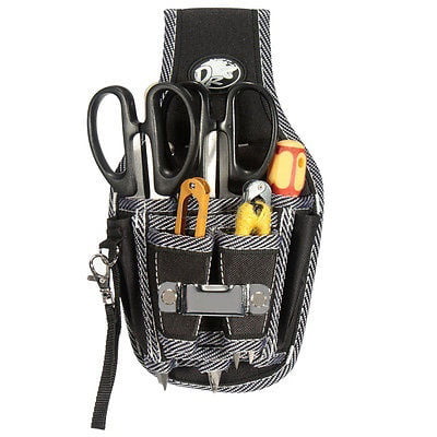 Tool Pouch Belt Waist Bag 7-Pocket Holster Storage Holder Electrician Tool Bag. 