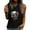 Black, variant on Tank Tops for Women Summer Casual Printed Fashion Tops Short Sleeved Round Neck Loose Sleeveless Graphic Tees