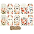 thumbnail image 2 of 50 Mother's Day Greeting Cards with Hemp Rope – Souew Hanging Cards with Flowers, Decorative Tags for Gift Giving, Bulk Pack, 2 of 6