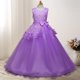 thumbnail image 3 of Vestido de lazo para niñas Vestido de princesa para niñas Vestidos de actuación para bodas Vestidos de actuación, 3 of 5