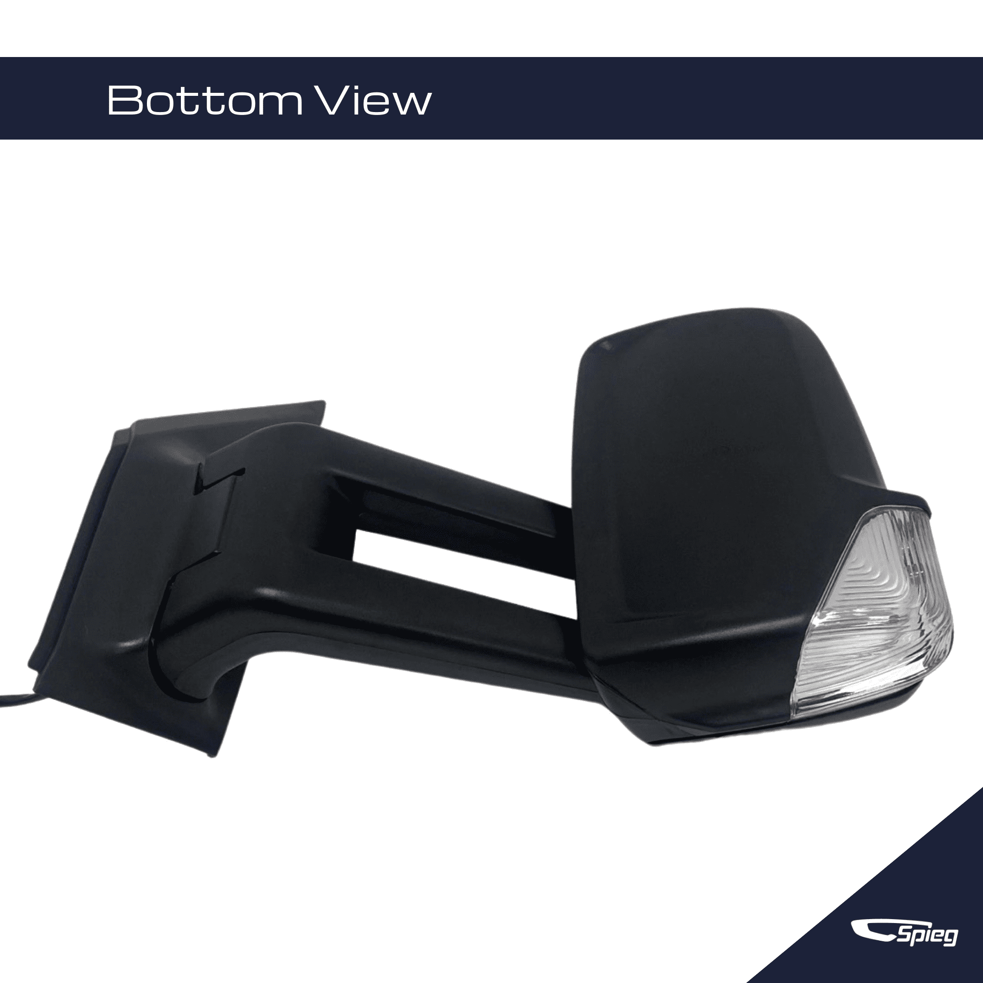 Spieg CH1320380 Long Arm Driver Side Mirror for 2007 - 2018 Dodge Mercedes Freightliner Sprinter | Left Side View Mirror Assembly Power Adj Heated Manual Folding Turn Signal Light | Textured 6 Pins