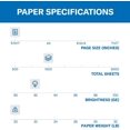 thumbnail image 2 of Printer Paper, 20 Lb Copy Paper, 8.5 X 11 - 3 Ream (1,500 Sheets) - 92 Bright, 2 of 9