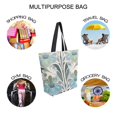 thumbnail image 7 of FORMRS Womens Canvas Tote Bag with Zipper Inner Pocket Shoulder Handbag, Vibrant Abstract Design, 7 of 7