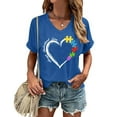 thumbnail image 3 of CHENge Plus Size Autism Awareness Shirt for Women Autism Acceptance Tshirt Autism Mama Tee Support Gift Tee Tops, 3 of 5