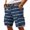 Navy, variant on Streetwear Cargo Shorts For Men With Abstract Stripe Pattern And Utility Pockets Designed For Summer Beach Vacations Camping Trips Black L