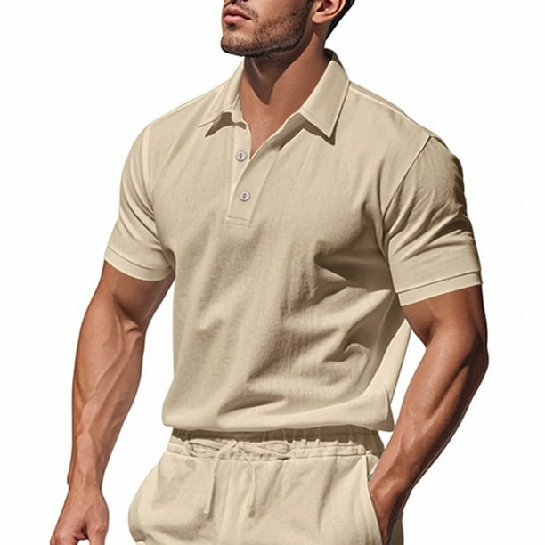 pstuiky camisetas de hombre, Camiseta informal de manga corta para hombre, estilo deportivo, color liso, para fitness camisas casuales para hombre xxxl