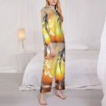 thumbnail image 3 of Saiise Follow Your Dream Dreamcatcher Print Women Soft Pajama Sets,Long Sleeve Sleepwear Button Up 2-Piece Pjs Lounge Sets-Small, 3 of 7