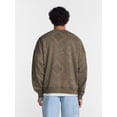 thumbnail image 3 of No Boundaries Crewneck Fleece Sweatshirt with Long Sleeves, Men's XS-4XLT, 3 of 5