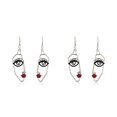 thumbnail image 3 of Pendientes colgantes de cara delicada Sonducket dorado plateado, 3 of 6