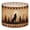 Color 4, variant on Linen Drum Lampshades Howling Wolf Silhouette Rustic Forest Paw Print Border Vintage 13"x13"x10" Light Shade for Table Lamps Floor Lamps Drum Lamp Shades Lampshade Replacement Assembly Required